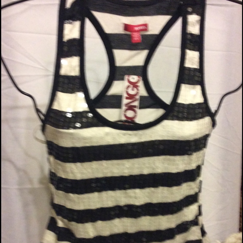 Vintage Bongo Sequence tank top S